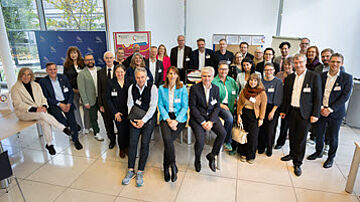 Gruppenbild der Teilnehmenden des World-Cafés in Düsseldorf